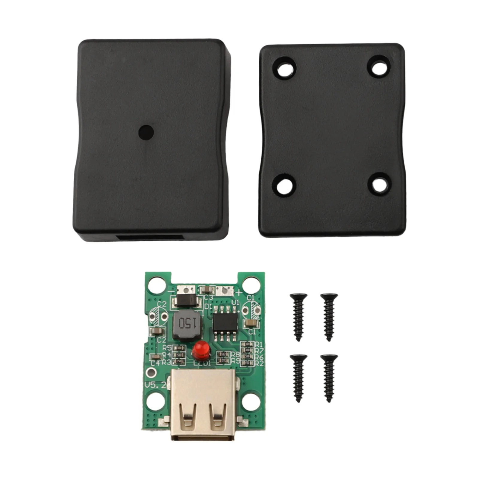 Multi Device Compatible Solar Panel Power Bank Voltage Controller Step Down Module with Fast Charging and LEDs