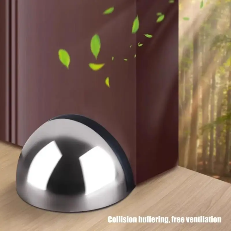 

652F Zincs Alloys Door Buffer Wall Protecting Doorknob Bumpers Wall Safe Door Buffer