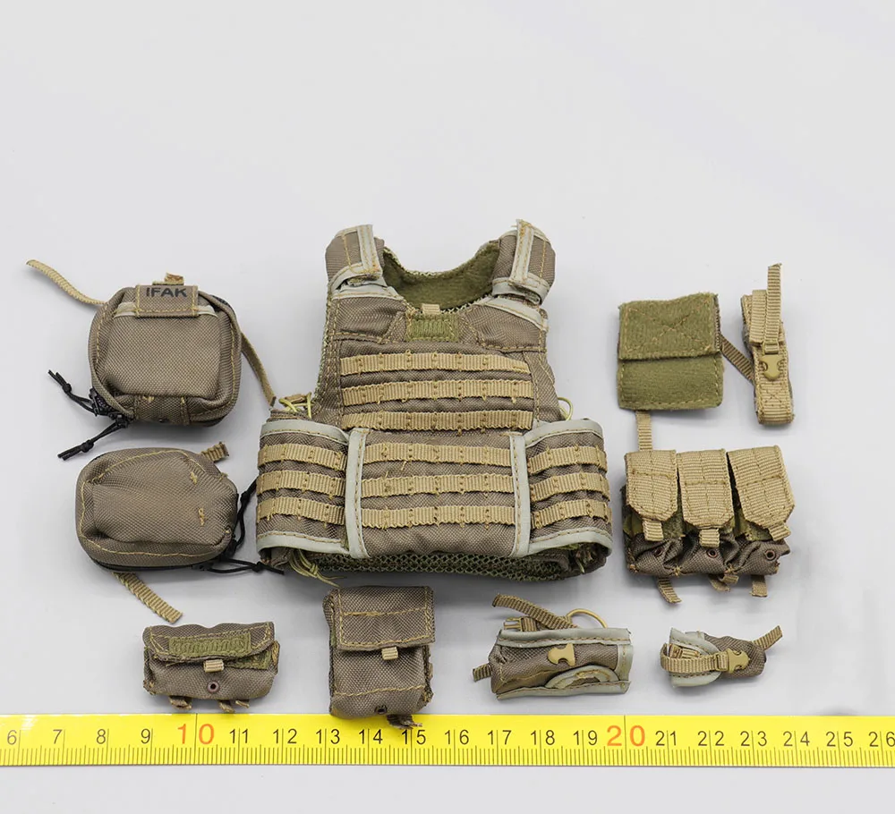 

1/6 Soldierstory SS051 US. Soldier Doll 75th Ranger Operation Unit Male Hang Chest Vest Bag Medals For 12" Action Figure DIY