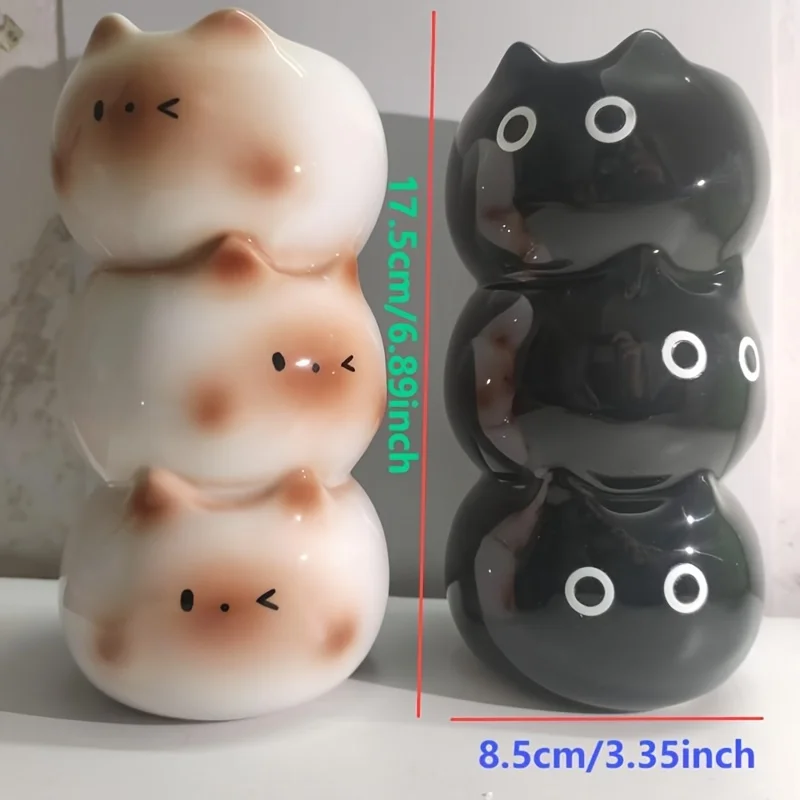 الإبداعية تشكيلة زهور تخزين حامل السيراميك سيامي القط زهرية غرفة المعيشة غرفة نوم الديكور الحلي اناء للزهور #5