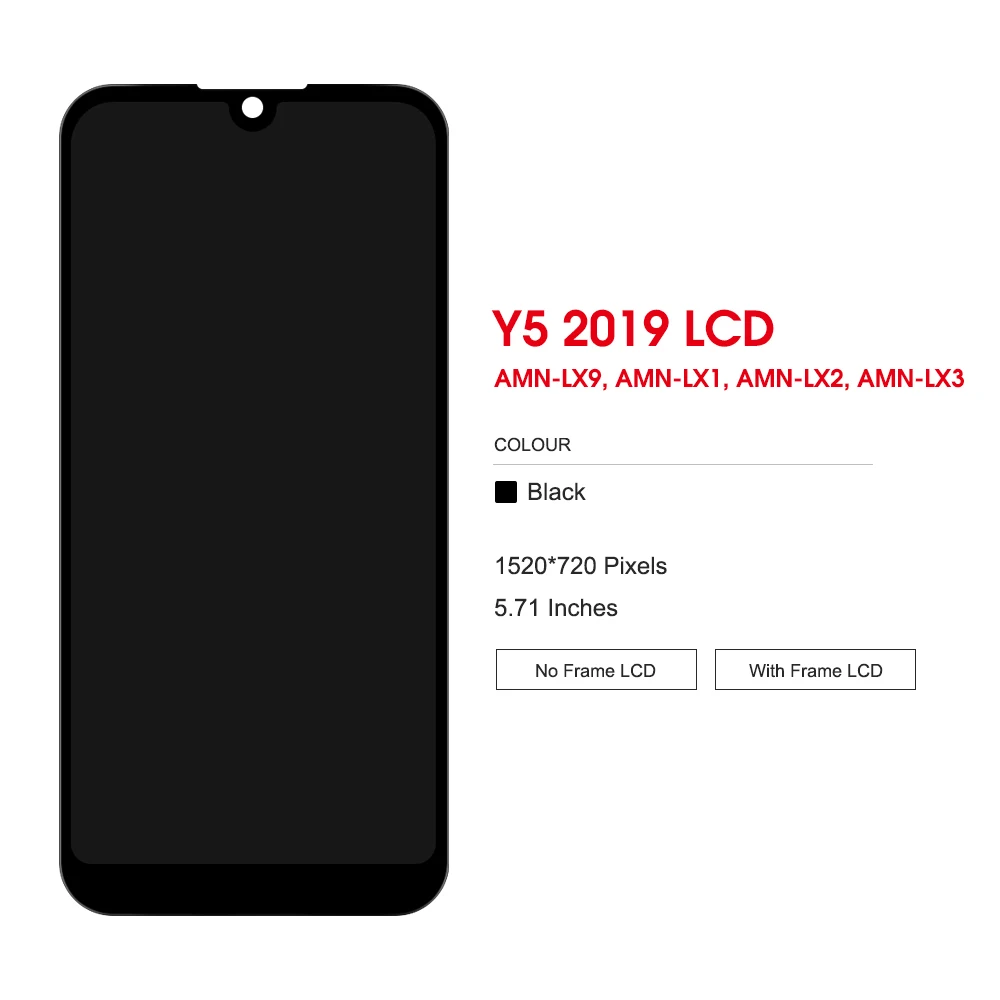 Display OLED per Huawei Y5 2019 Display LCD per Honor 8S Touch Screen per Huawei Y5 2019 Display con cornice AMN-LX9 LX1 LX2