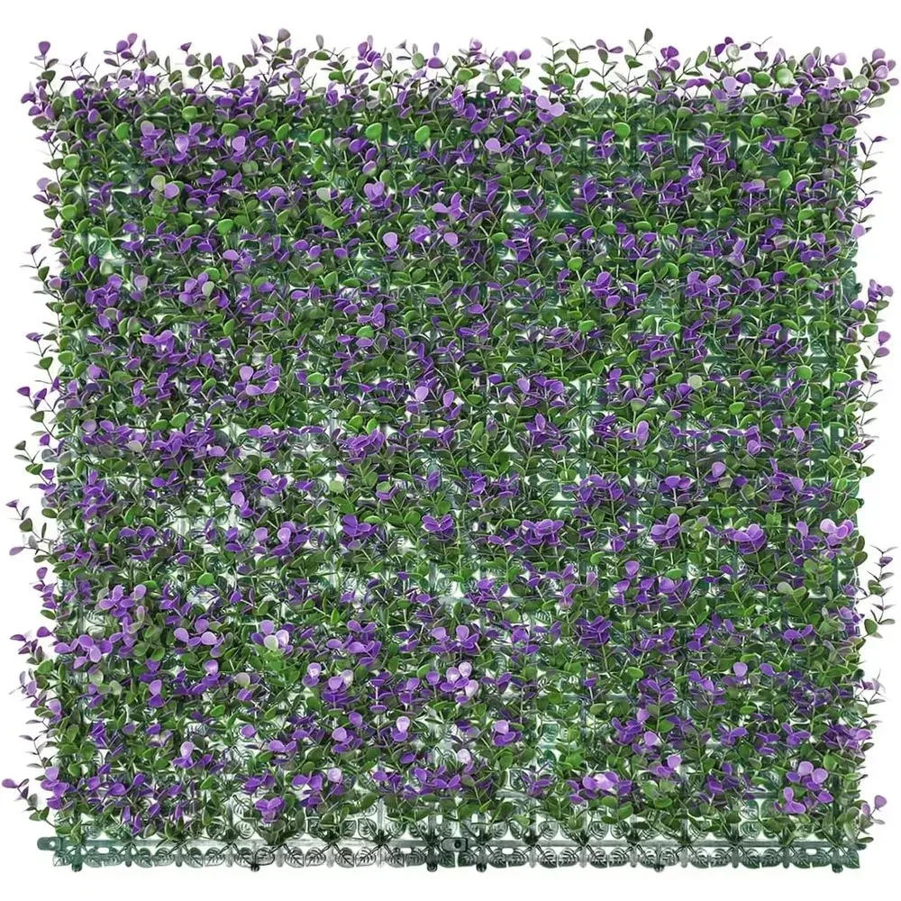 20 x 20 Artificial Boxwood Panels with Cover Back, Hedge Topiary Plant, Outdoor/Indoor Garden Decor, Privacy Fence, Wedding Back