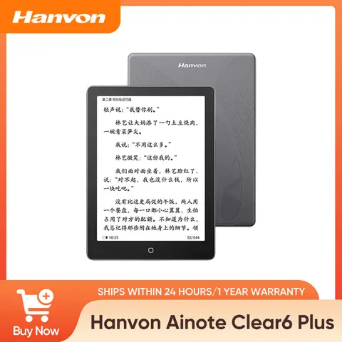 Hanvon Clear6 Plus 6-inch E Ink Tablet – Portable eBook Reader, Smart Reading Device & Office-Ready Android Tablet PC