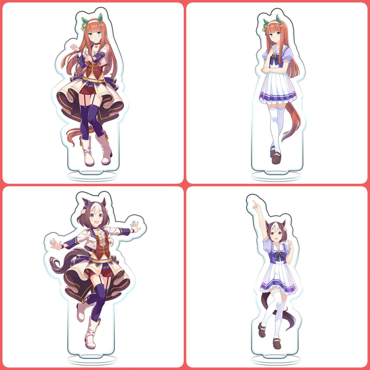 Anime Uma Musume Pretty Derby Acrylic Stand  figure Stand Plate Cosplay Prop Decor Gifts Keychain 15CM