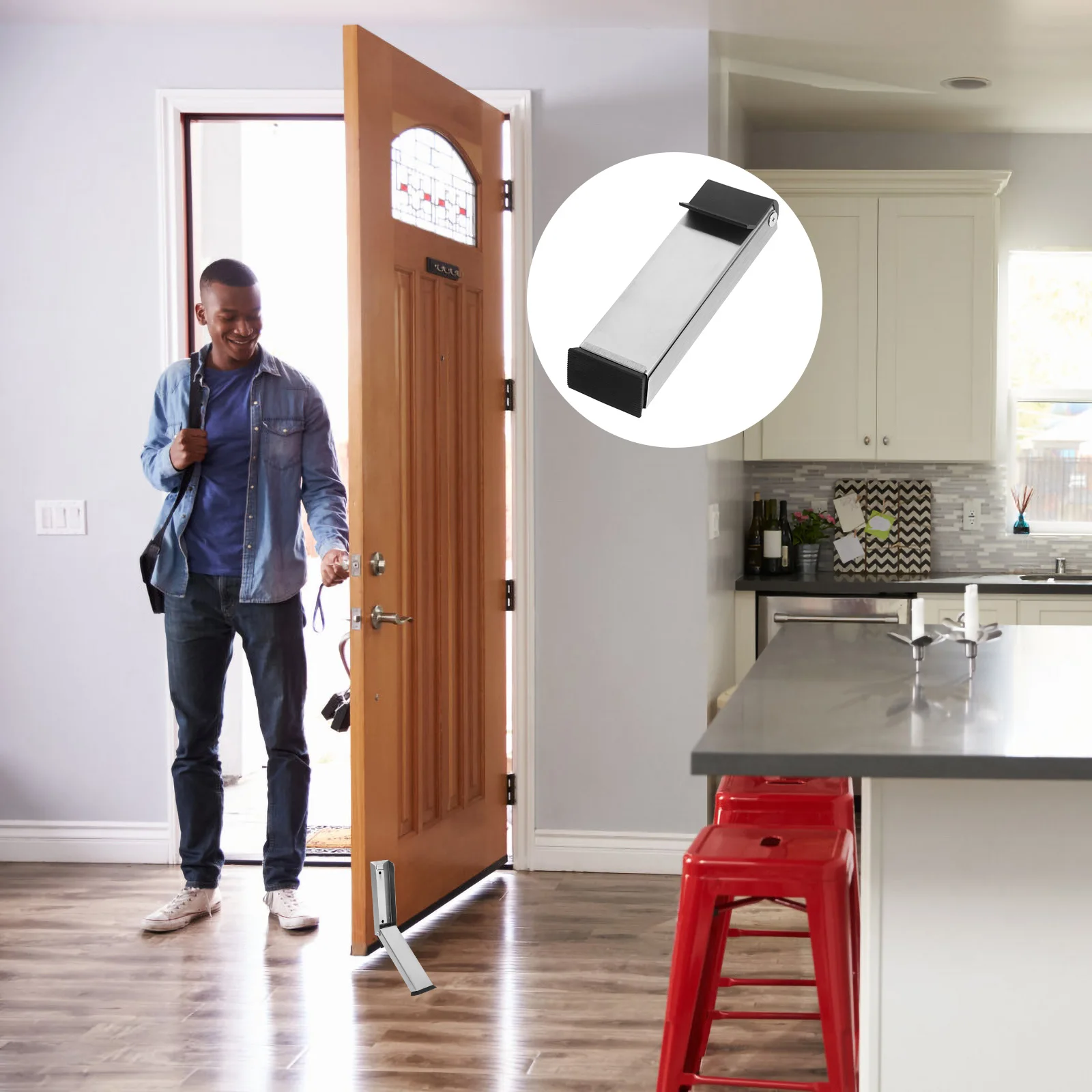 

Locator Outdoor Holder Anti-collision Stopper No Drill Hotel Heavy Duty Stainless Steel Door for Floor