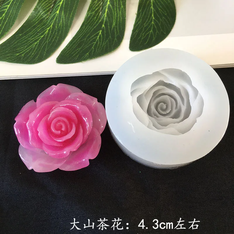 1pcs 3D Flower Silicone Mold Resin Camellia Peony Daisy Lotus Flower Pendant Jewlery Making Tools Epoxy Resin Molds