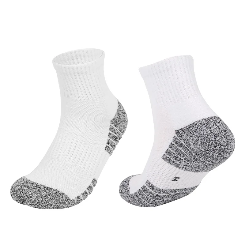 6 pairs Outdoor sports socks Thickened towel bottomed hiking socks Sweat-absorbing short tube sports running socks Men Socks