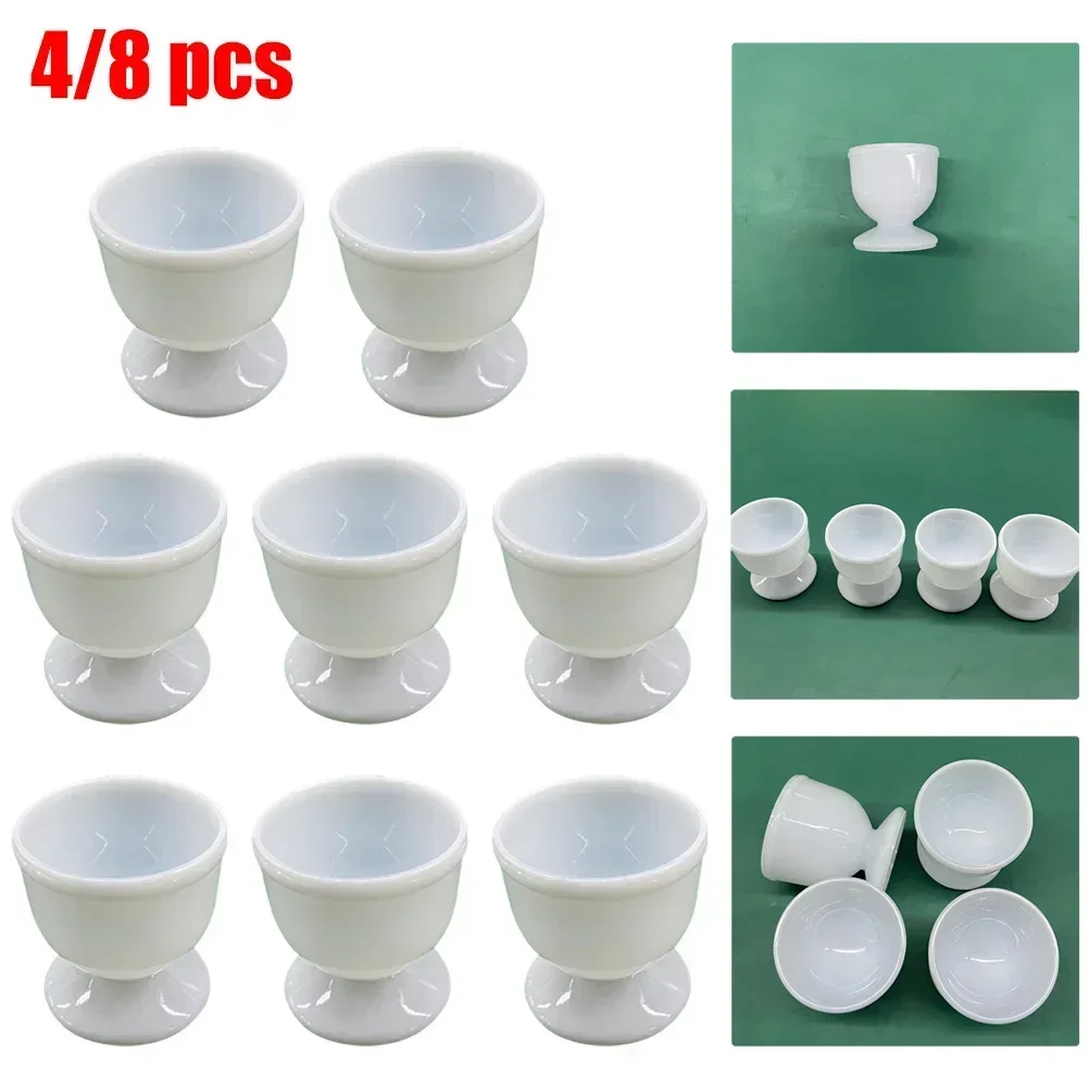 Eeatop 4/8Pc Egg Holder Hard Soft Boiled Eggs Cups Stand Tools Caviar Cup Breakfast Egg Holder Banquet Eggs Supplies Kitchen Acc