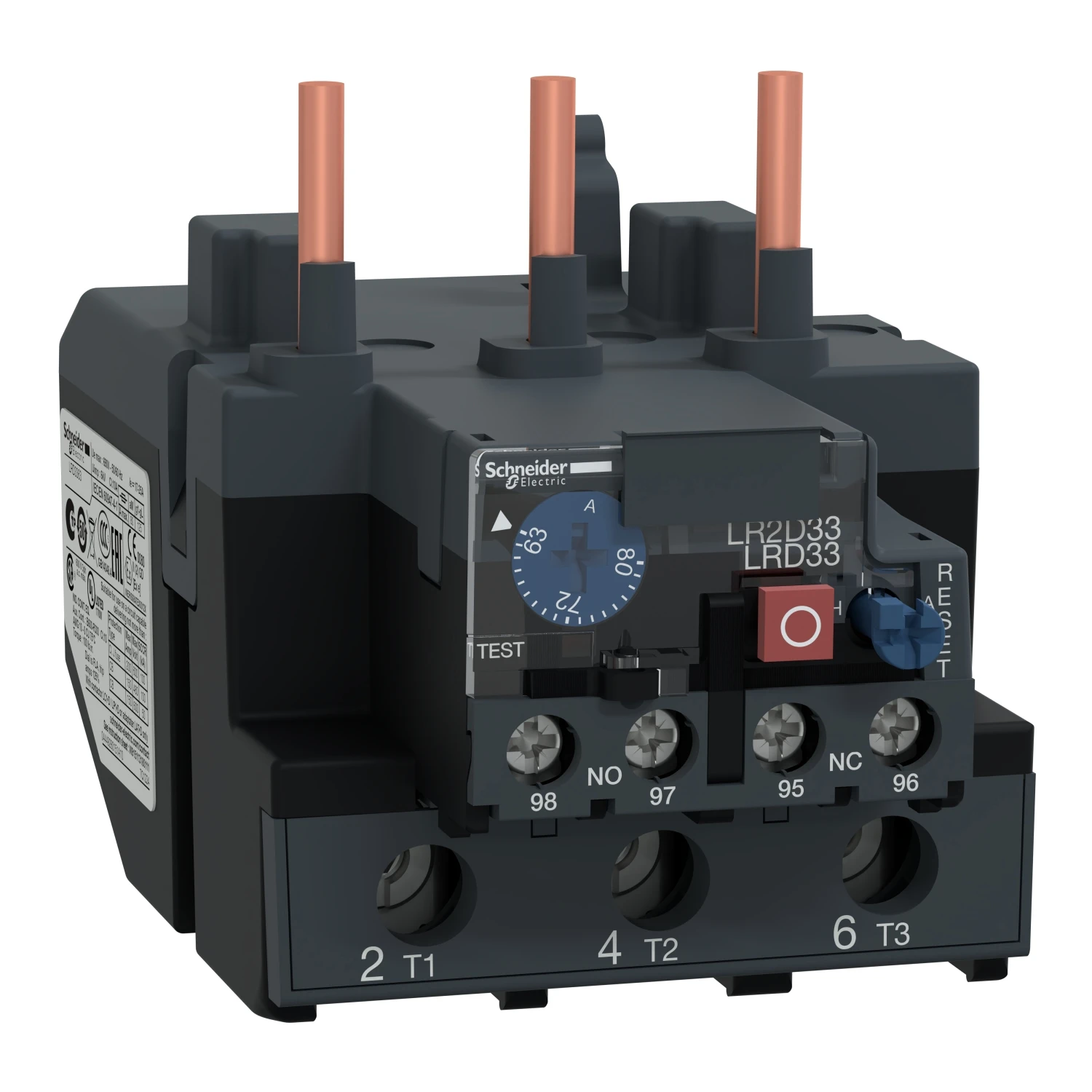

LRD33 LRD3363 LRD thermal overload relays - 63...80 A - class 10A