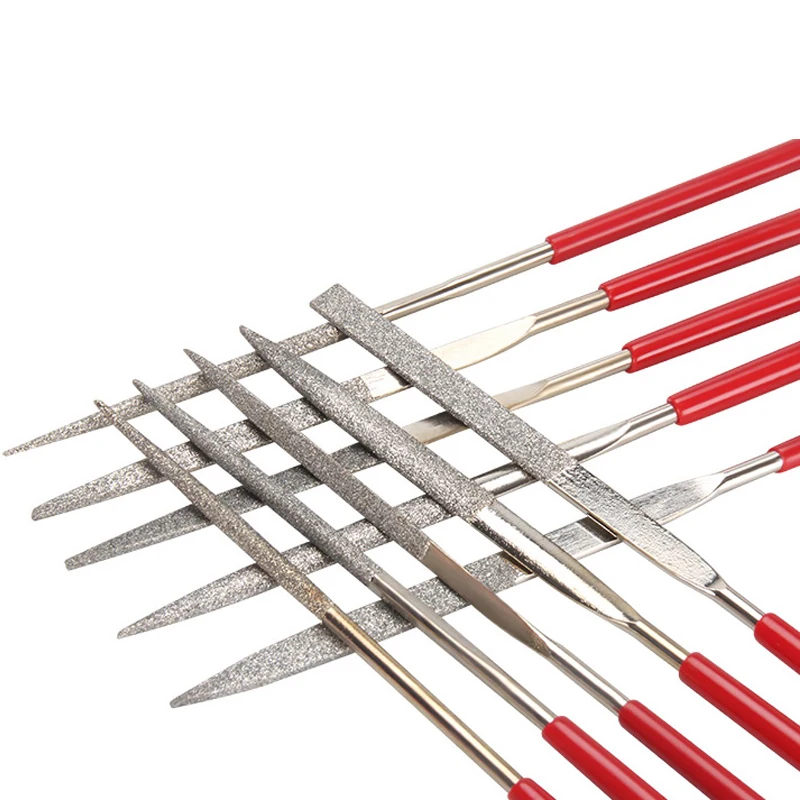 10Pcs Diamond Needle File Set For Jewelry Metal Wood Ceramic Glass Stone Craft Sharping Working Hand Carving Tool