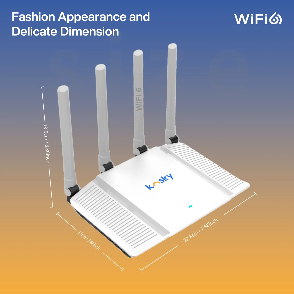 

Беспроводной маршрутизатор нового поколения KOSKY 3000 Мбит/с Wi-Fi 6, беспроводной маршрутизатор 802.11ax, гигабитный, двухдиапазонный интернет-маршрутизатор, VPN-маршрутизатор