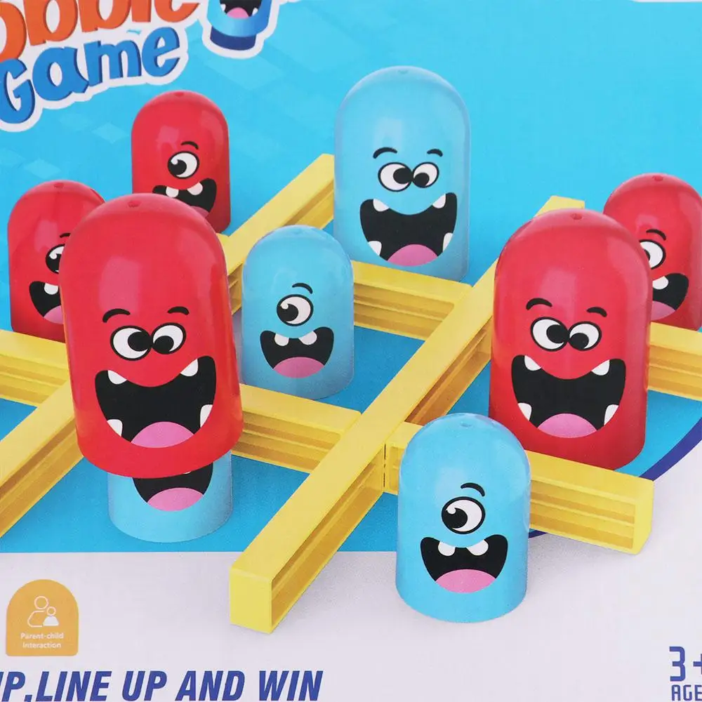 Board Game 2 Players Tic-Tac-Toe Interactive Parent-Child XO Chess Board Montessori Battle Chess Big Eat Small Gobble Board view 4
