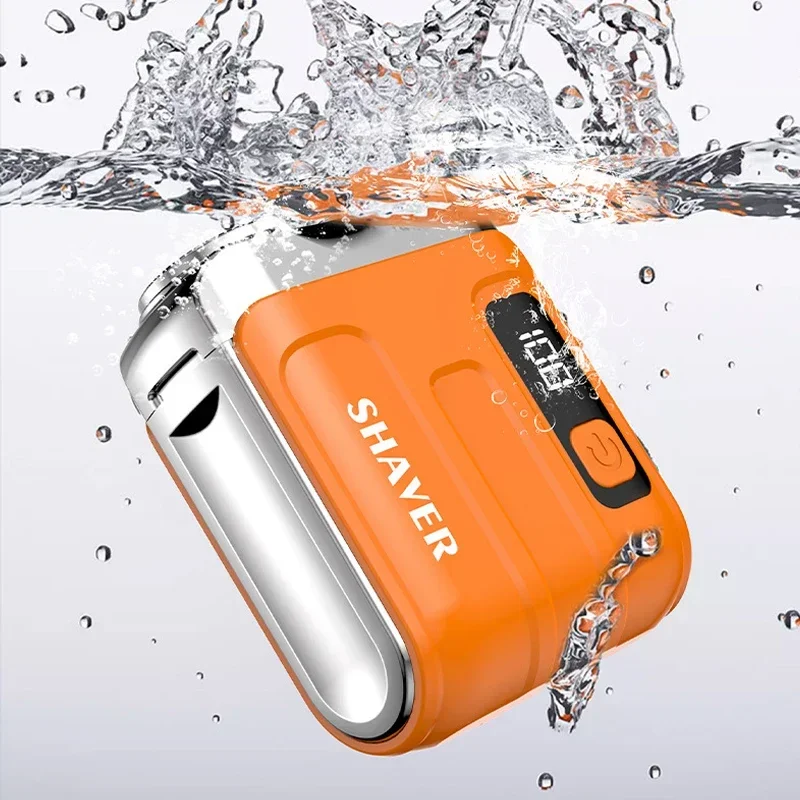 Electric Shaver Man Household Car Shaver Digital Display Mini Dual Blade Rechargeable Razor Powerful Men's Gift Shaver image 3
