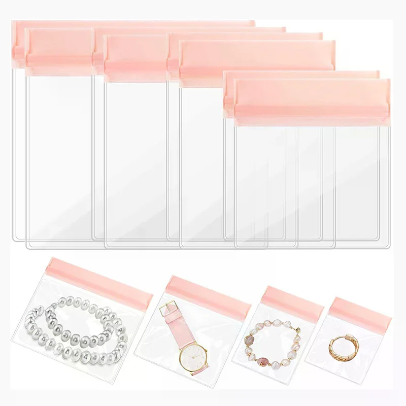 

10Pcs Transparent Jewelry Organizer Pouch Bags Thicken Anti-Oxidation Zip Lock Storage Bag For Storing Bracelets Rings Earrings