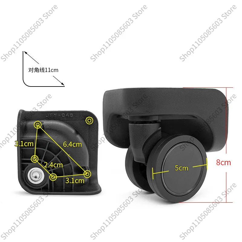 For 046-JFY Suitcase Swivel Caster Wheel, Travel Password Case Replacement Repair Accessories