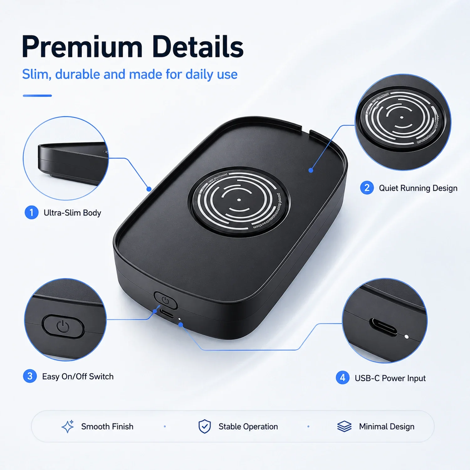 Undetectable Mouse Jiggler 5V 1A Simulate Mouse Mover Wired Wireless Mouse Compatible for Computer Awakening for Keeps PC Active
