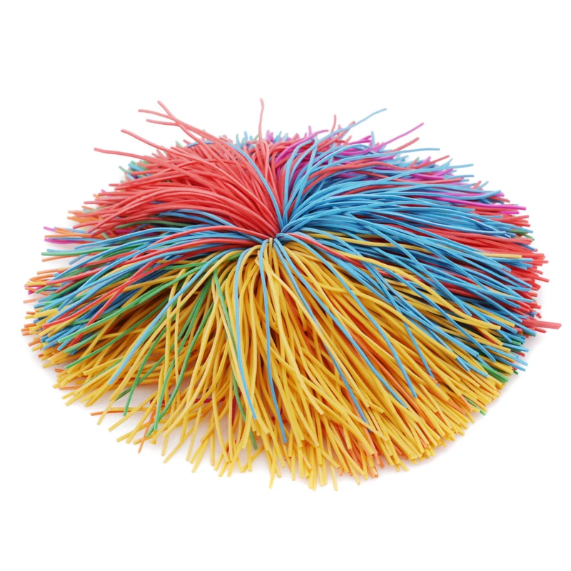 Balle Koosh Sensorielle Anti-Couplé Arc-en-ciel pour Enfant, Extensible, Amusant, 6cm/9cm