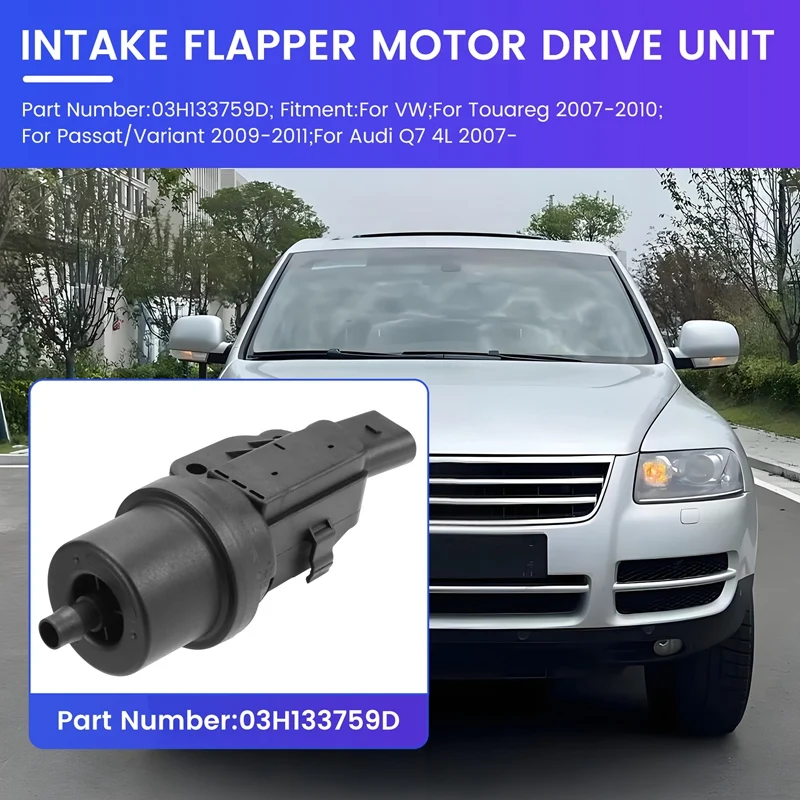 For  Q7 4L For VW Touareg Intake Flapper Motor Drive Unit 03H133759D Intake Manifold Vacuum Actuator