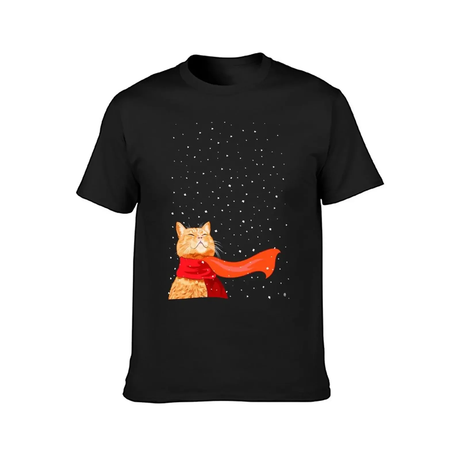 Tabby loves Snow T-Shirt cheap stuff graphic tee shirt customs anime stuff mens clothes