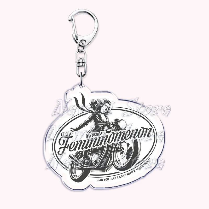 Popular Singer Pink Pony Club Good Luck Babe Keychains for Accessories Bag Hot To Go Femininomenon Keyrings Jewelry Fans Gifts