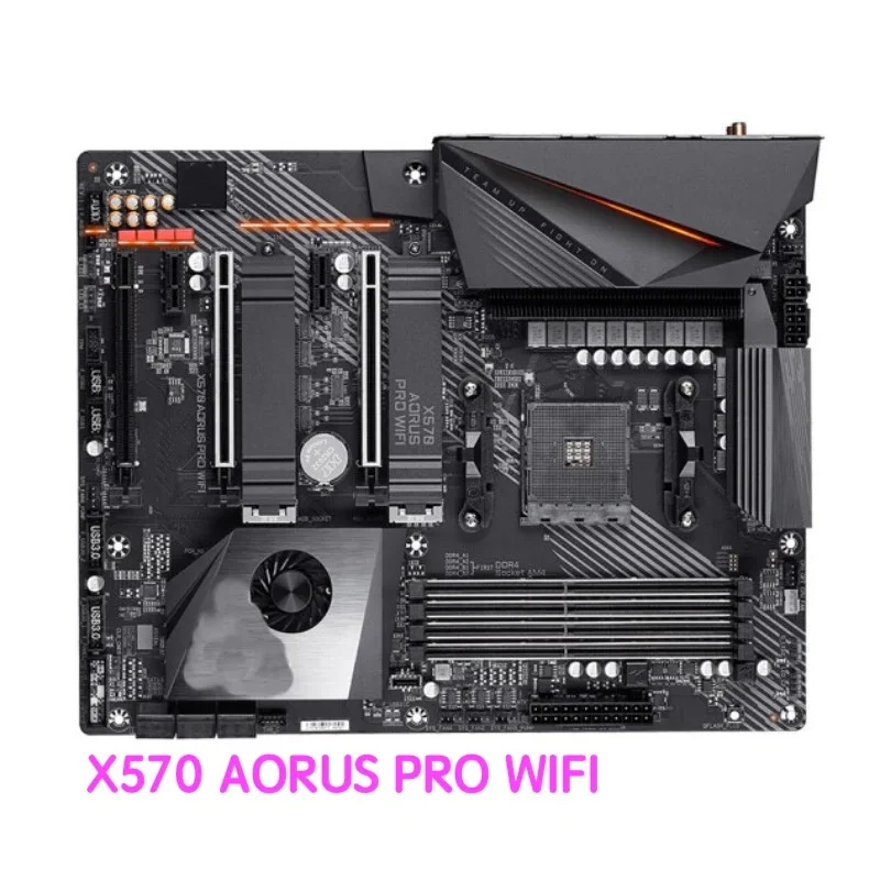 Подходит для Gigabyte X570 AORUS PRO WIFI, материнская плата DDR4 ATX X570, 100% протестировано, ОК, полностью работает