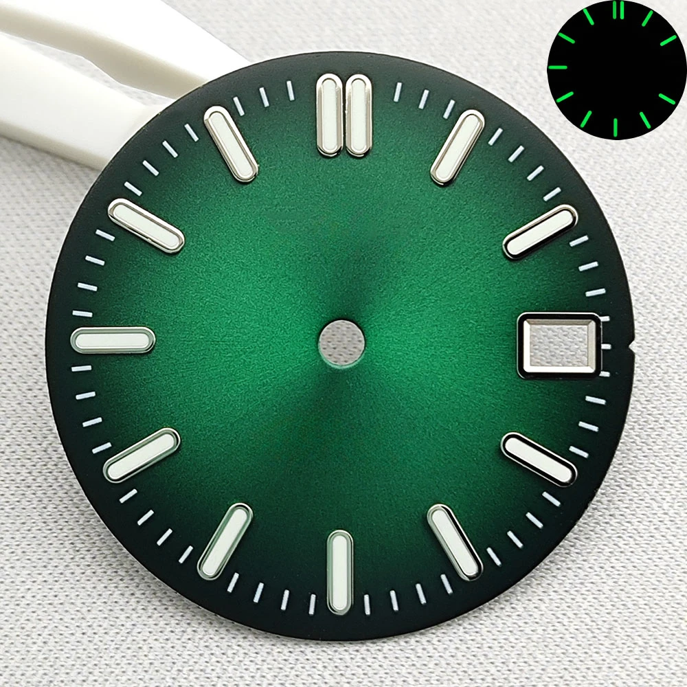 High Quality NH35/NH36 Dial Watch Dial Green Luminous Dial Suitable for NH35 NH36 Movement Watch Accessories Watch Repair S