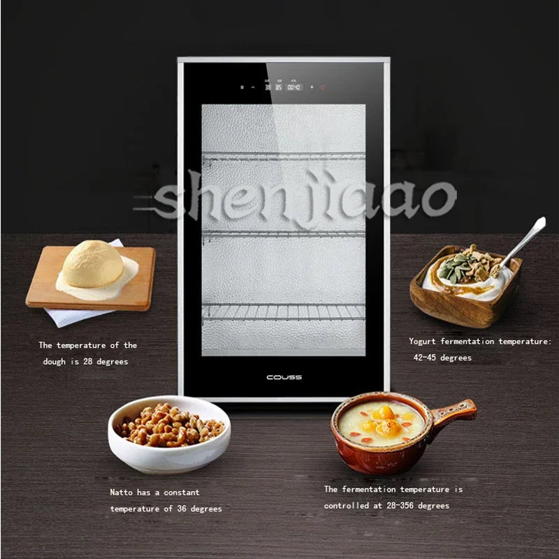 Commerciële huishoudelijke DIY brood vergister gemaakt yoghurt natto rode wijn Brood fermenteren machine Thermostaat Yoghurt Gisting 60L 1 st