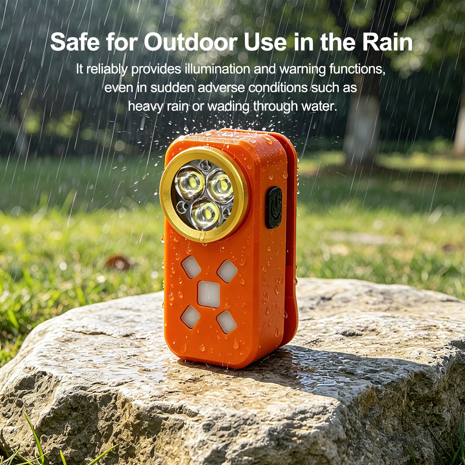 

H30 Portable Rechargeable Magnetic Flashlight Multi Mode Light Outdoor Hiking Cycling Safety Torch Lamp.