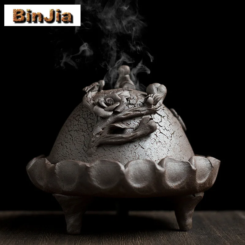 Hand-molded Flower Incense Holder Diffuser Incense Burners Aromatherapy Smell Distributor Censer Teaware Accessories Decoration