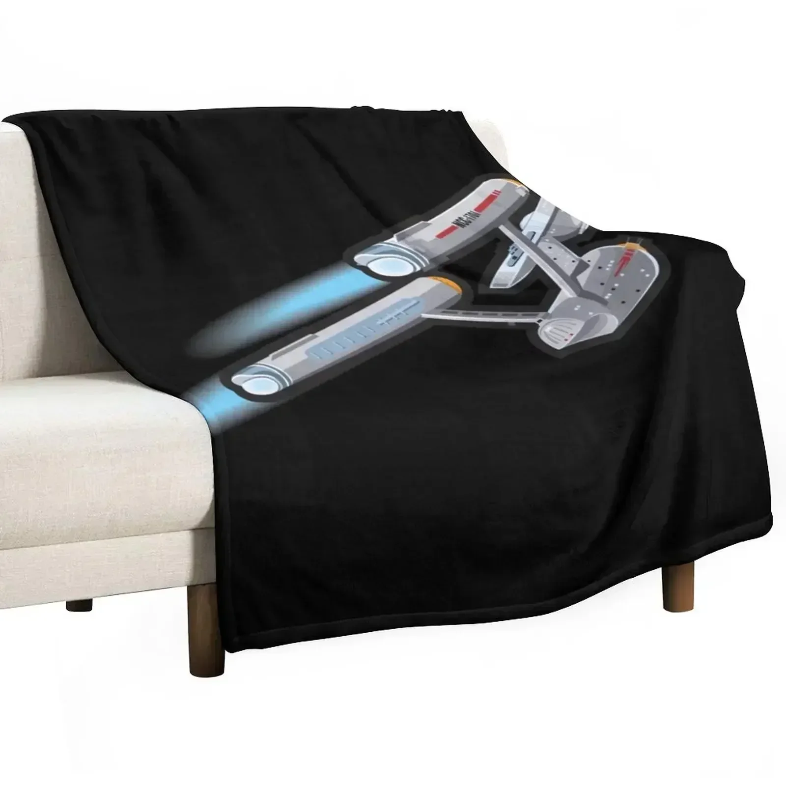 

Enterprise Classic Throw Blanket Plush Fuzzy Cozy Blanket for Couch Sofa