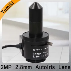 Yumiki 2.0 Megapixel Auto Iris Pinhole lens 2.8mm,1/2.5