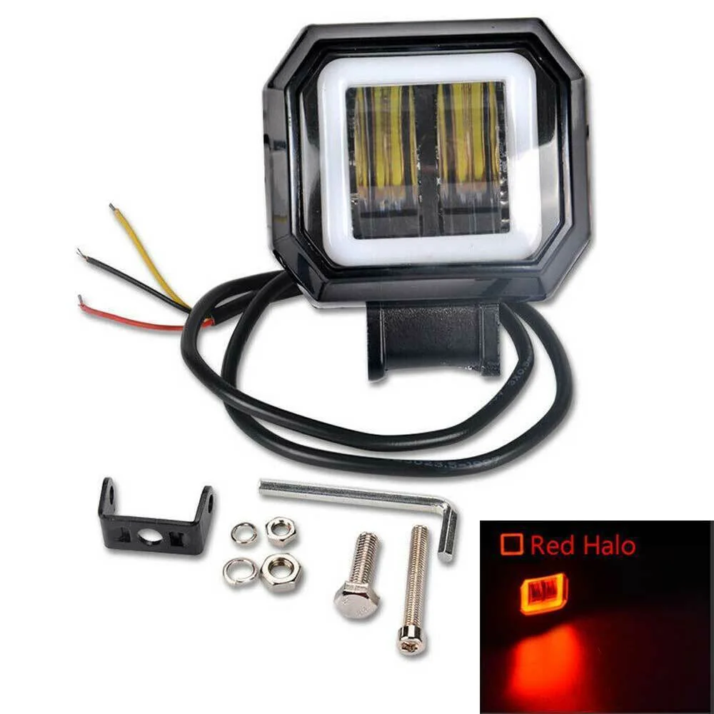 3'' 20w square Led Work Lights Portable Spotlight DRL Combo Offroad Car Boat Led bar Lights Motorcycle Lamp