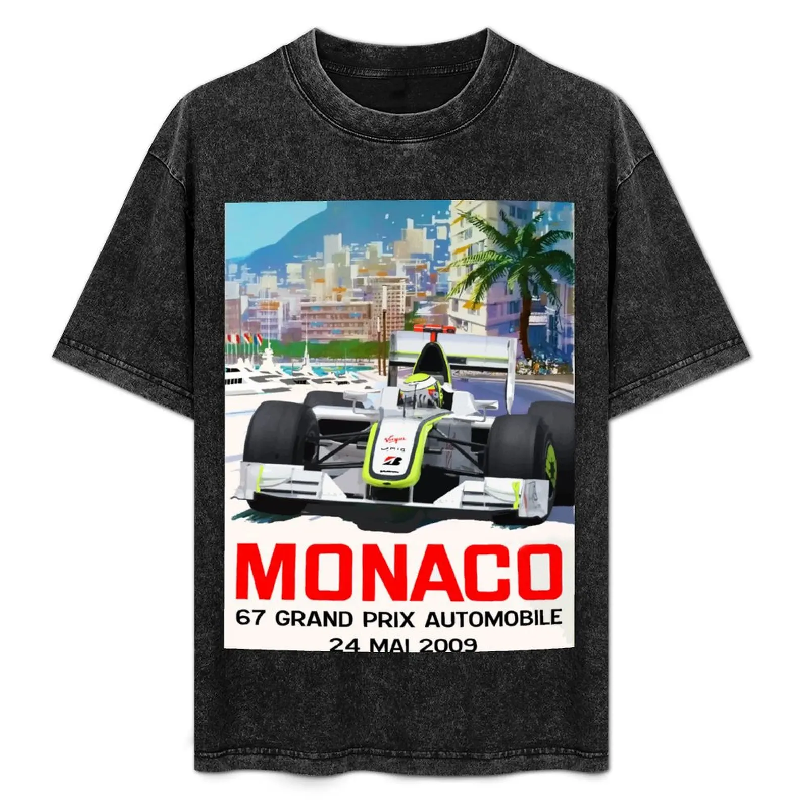

Jenson Button Brawn Monaco GP 2009 T-Shirt Lightweight Running Sports T-Shirt