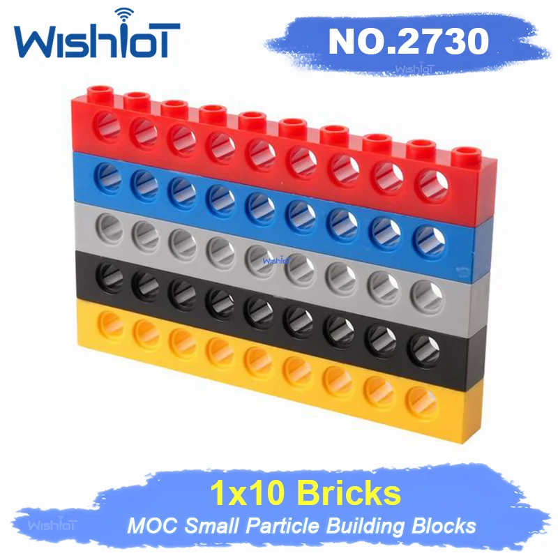 

MOC high-tech Parts MOC Technical Building Block 1x10 Brick 9 Holes 2730 Suitable For All Brands Small Particles Toy