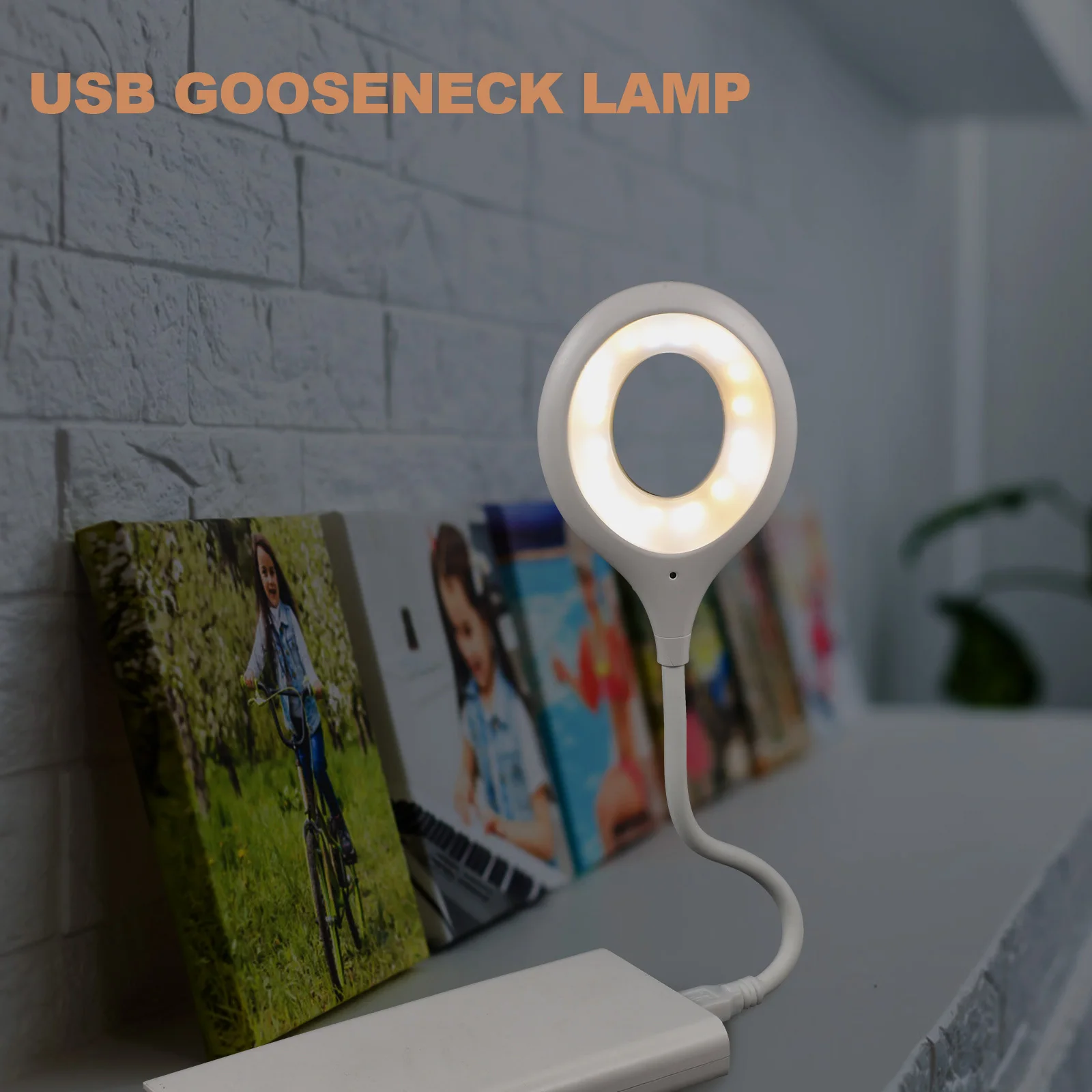 USB التحكم الصوتي مصباح القراءة مرنة معقوفة السرير عكس الضوء القراءة ضوء مصباح الليل USB بالطاقة للسرير