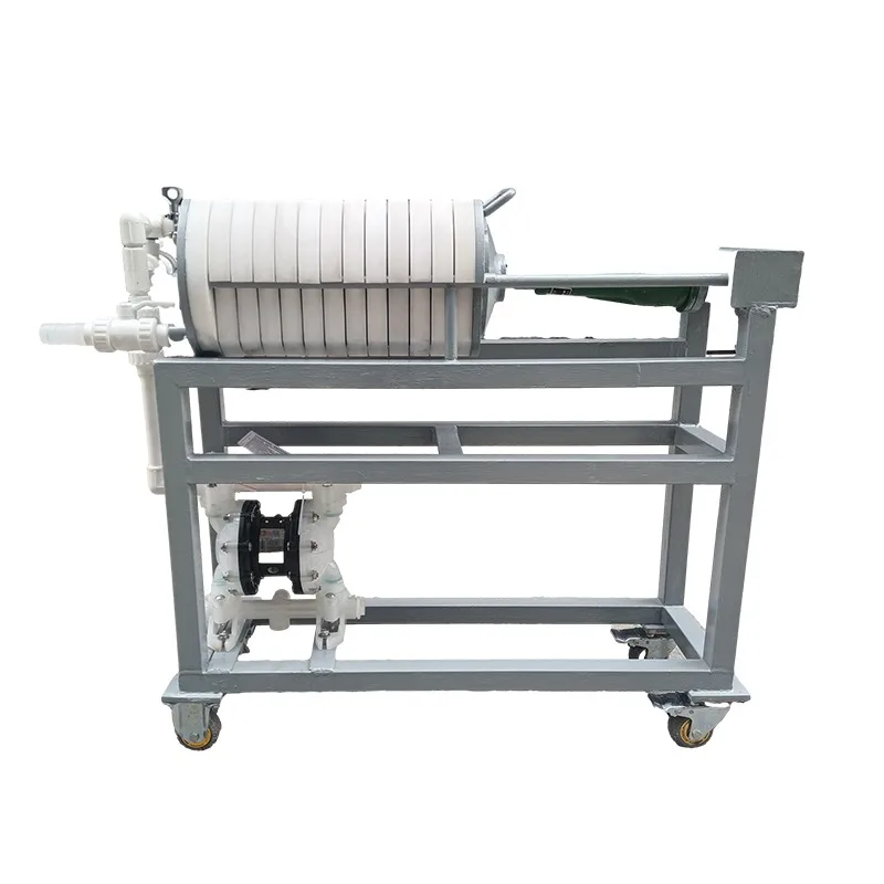PP Plate and Frame Filter Laboratory Small Filter Press Polypropylene Acid and Alkali Resistant Microporous Filter