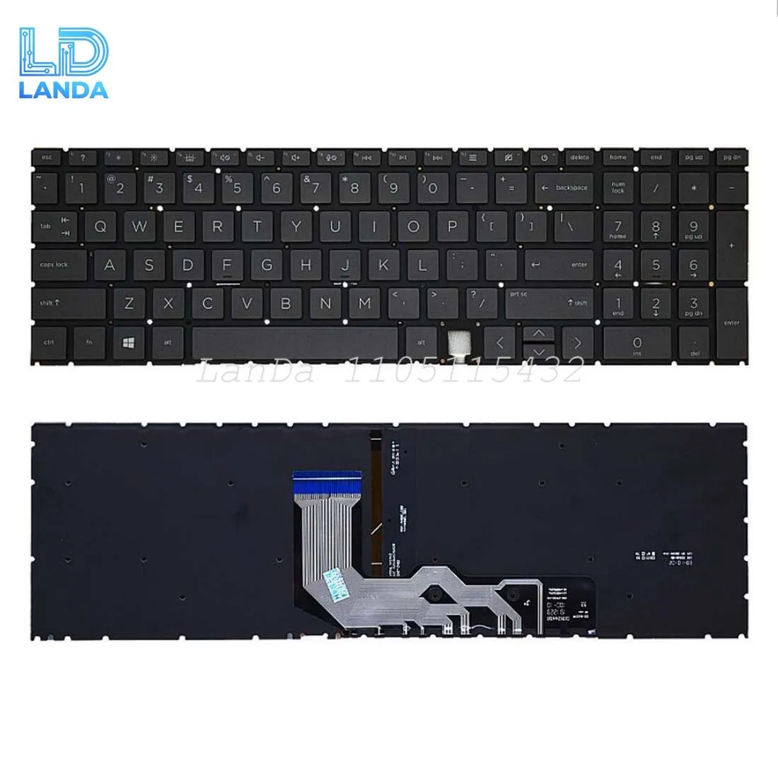 Keyboard For HP ENVY x360 15-ED/EE 15-AG 15M-ED0013DX TPN-C149 Black US Backlit