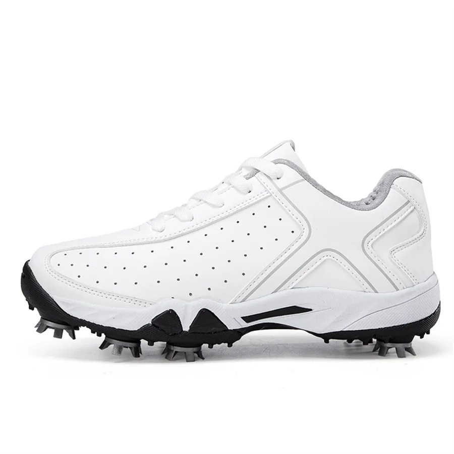 Zapatos de Golf profesionales para hombre, zapatillas de Golf de 8 tacos, calzado de entrenamiento impermeable y antideslizante