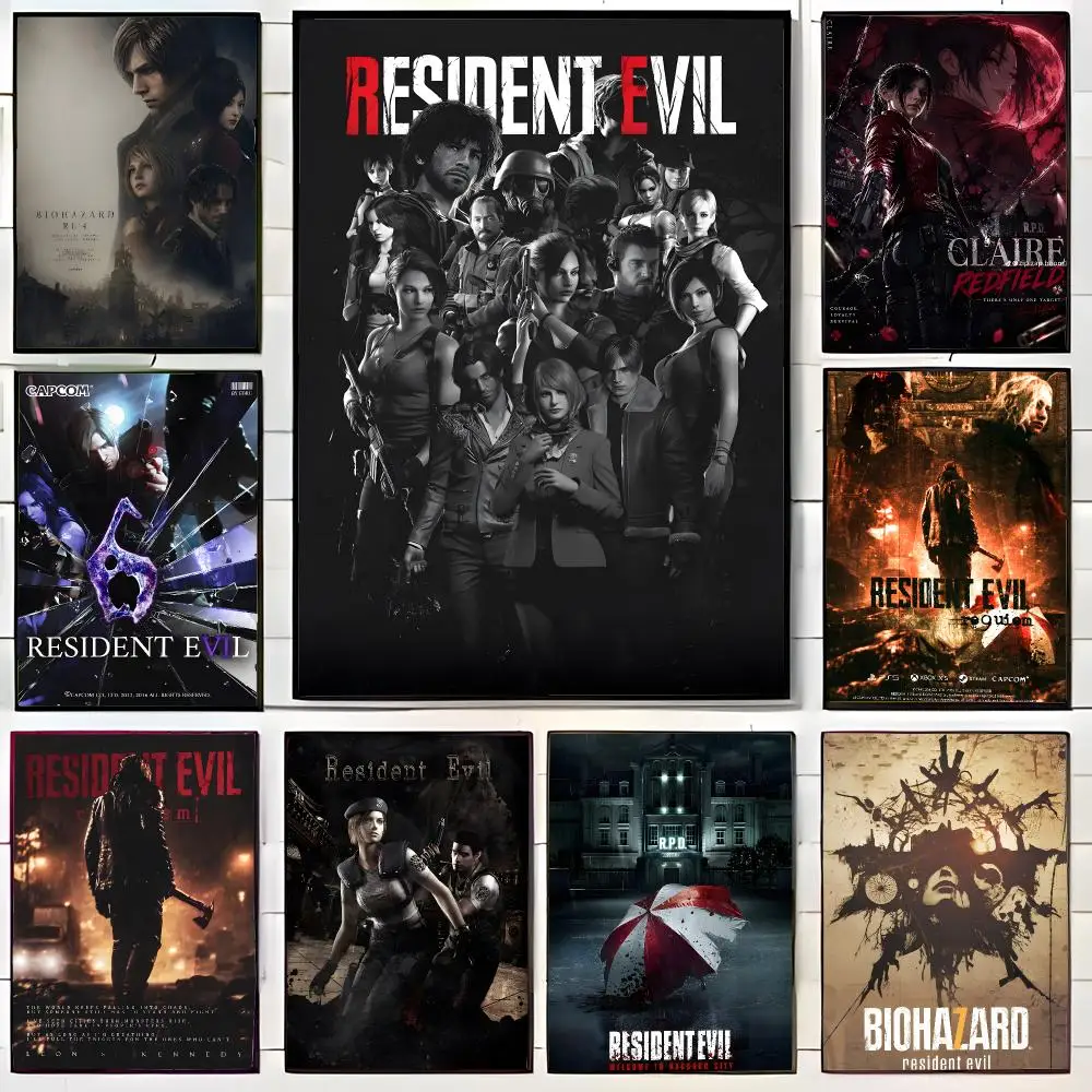 horror game R-Resident Evil Poster Wall Art Print Decorative Mural Home Decor Gift Unframed