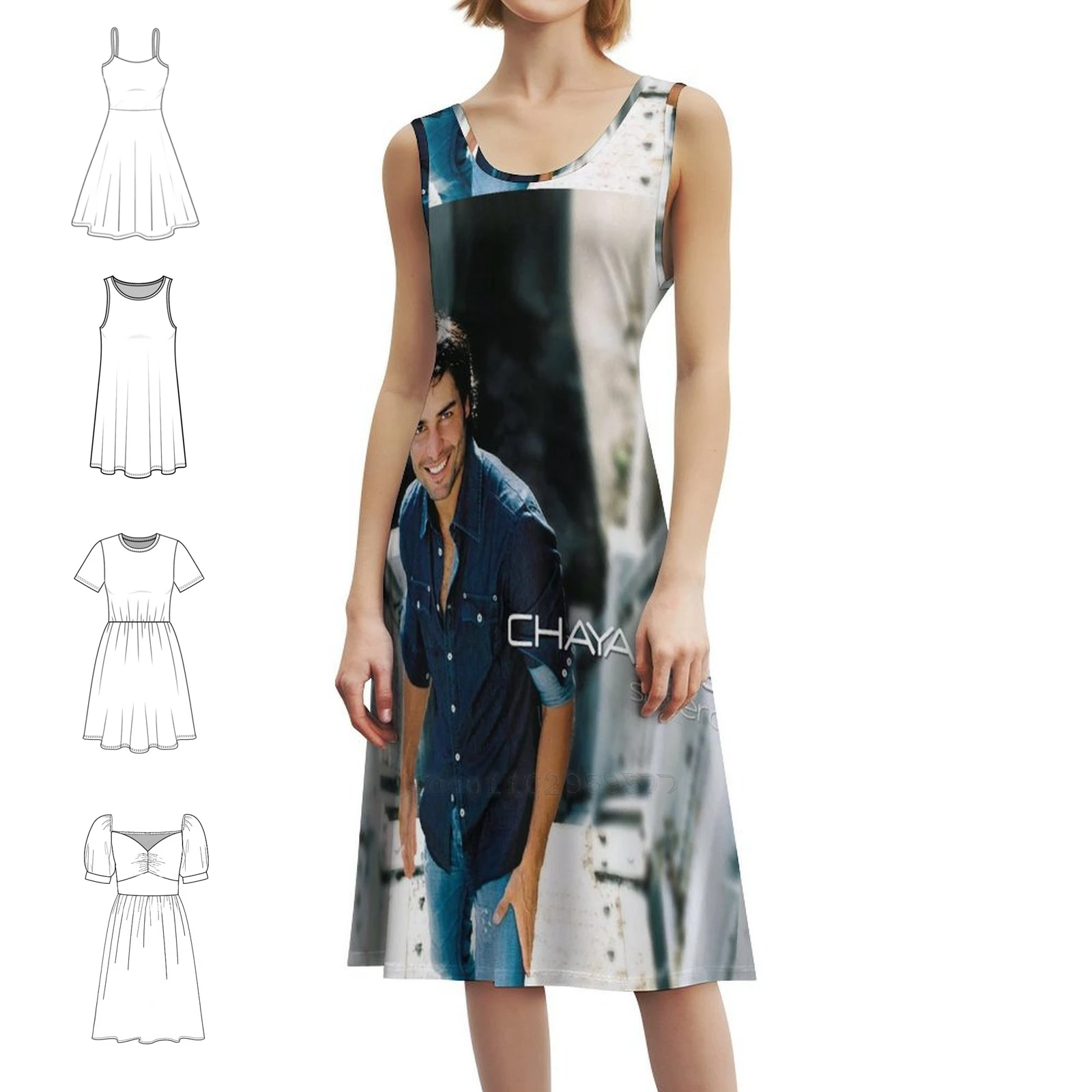 

Twoca Star Music World, богемное платье без рукавов для женщин, пляжные вечерние платья с принтом, концертный тур в реальном времени, 2021, Chayanne 2020, женское