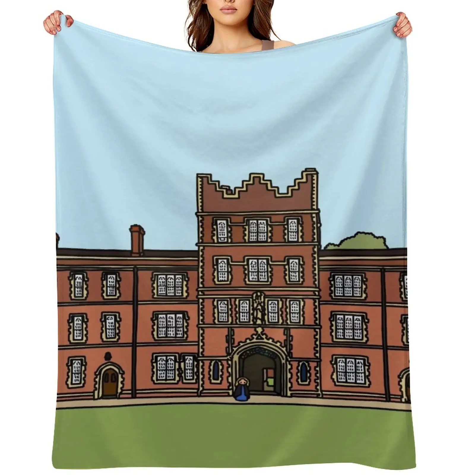 

Jesus College - Strugletown || Cambridge struggles Throw Blanket Multi-Purpose Vintage Sofa Throw Personalized Gift Blankets