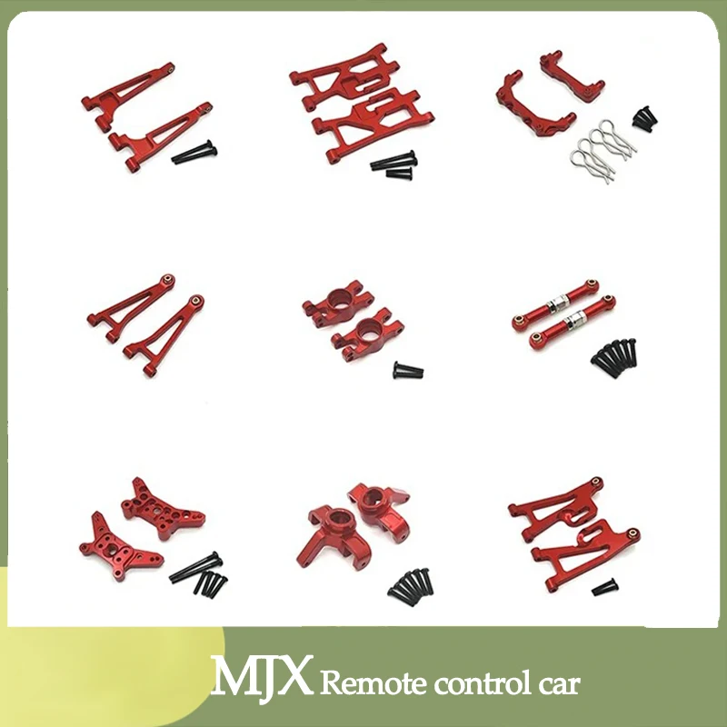 Mjx-piezas De Metal Para Coche A Control Remoto 14210 14209 RC, Barra De Dirección De Brazo Oscilante, Hacia Arriba Y Hacia Abajo