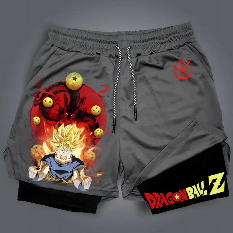 

Новые дышащие быстросохнущие шорты в стиле аниме Dragon Ball, серия 2026, для мужчин и женщин