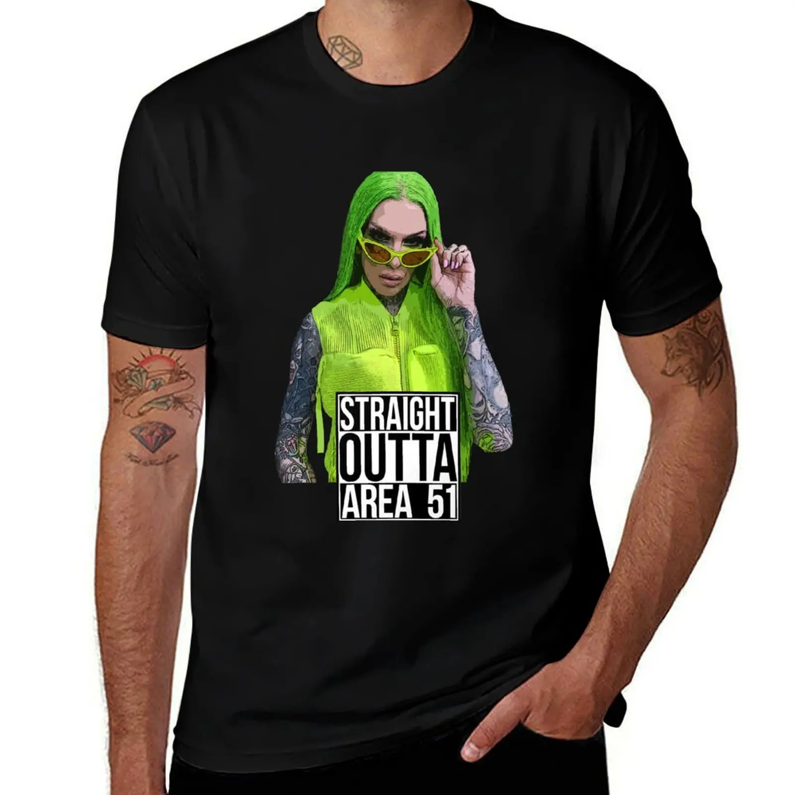 

Area 51 Jeffree Star T-Shirt Fashion Simple Casual Tee Shirt
