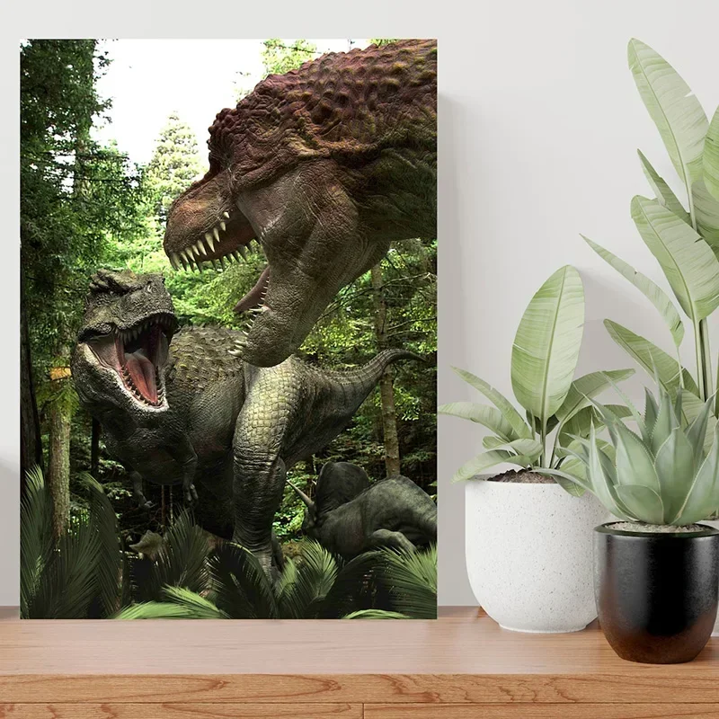 Dinosaurs Jurassic T Rex  Poster Large Art Print Wall HD Picture Canvas Painting Modern Living Room Home Decoration Cuadros G
