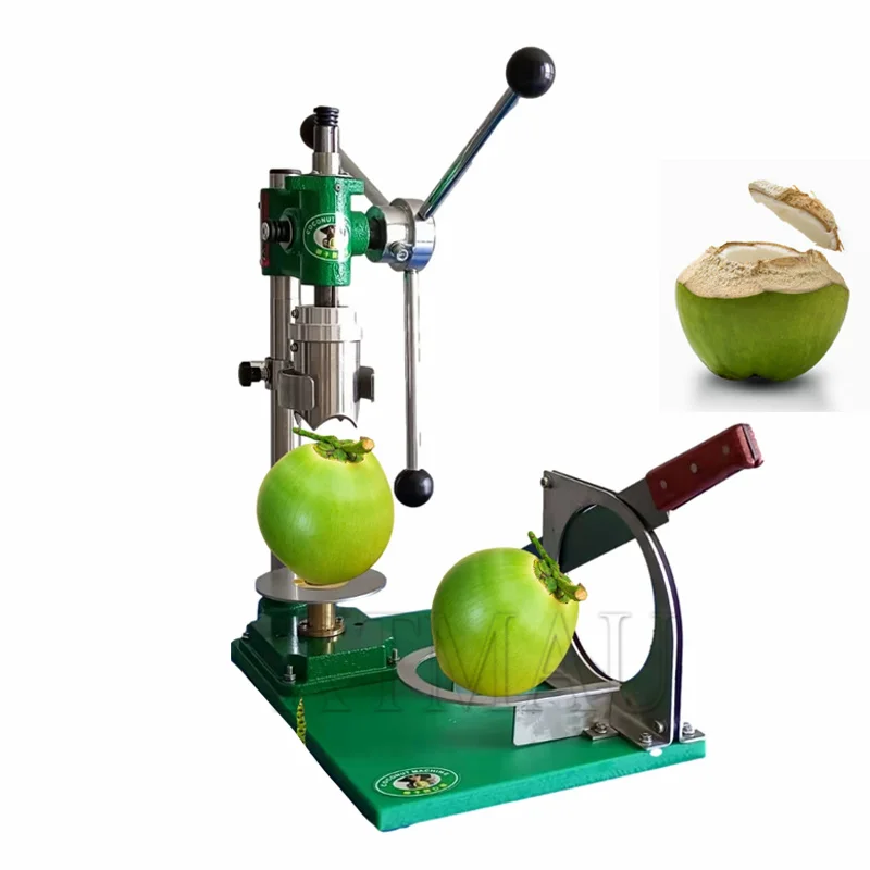 Máquina de apertura de coco verde fresco, cortador de coco tierno, herramientas abridoras para abrir máquina cortadora de coco comercial