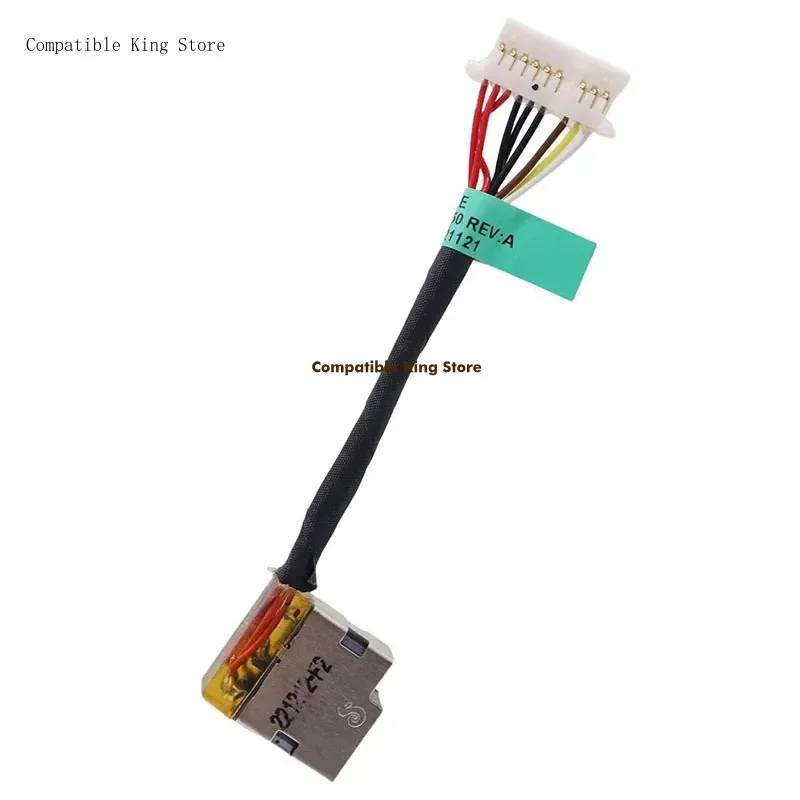 dd 120W DC-in Power Jack Cable 799751-S50 replacement For HP Omen 15-AX 15-BC 17-W 17-AB 15-AX033DX 15-BC513TX Black 858021-001