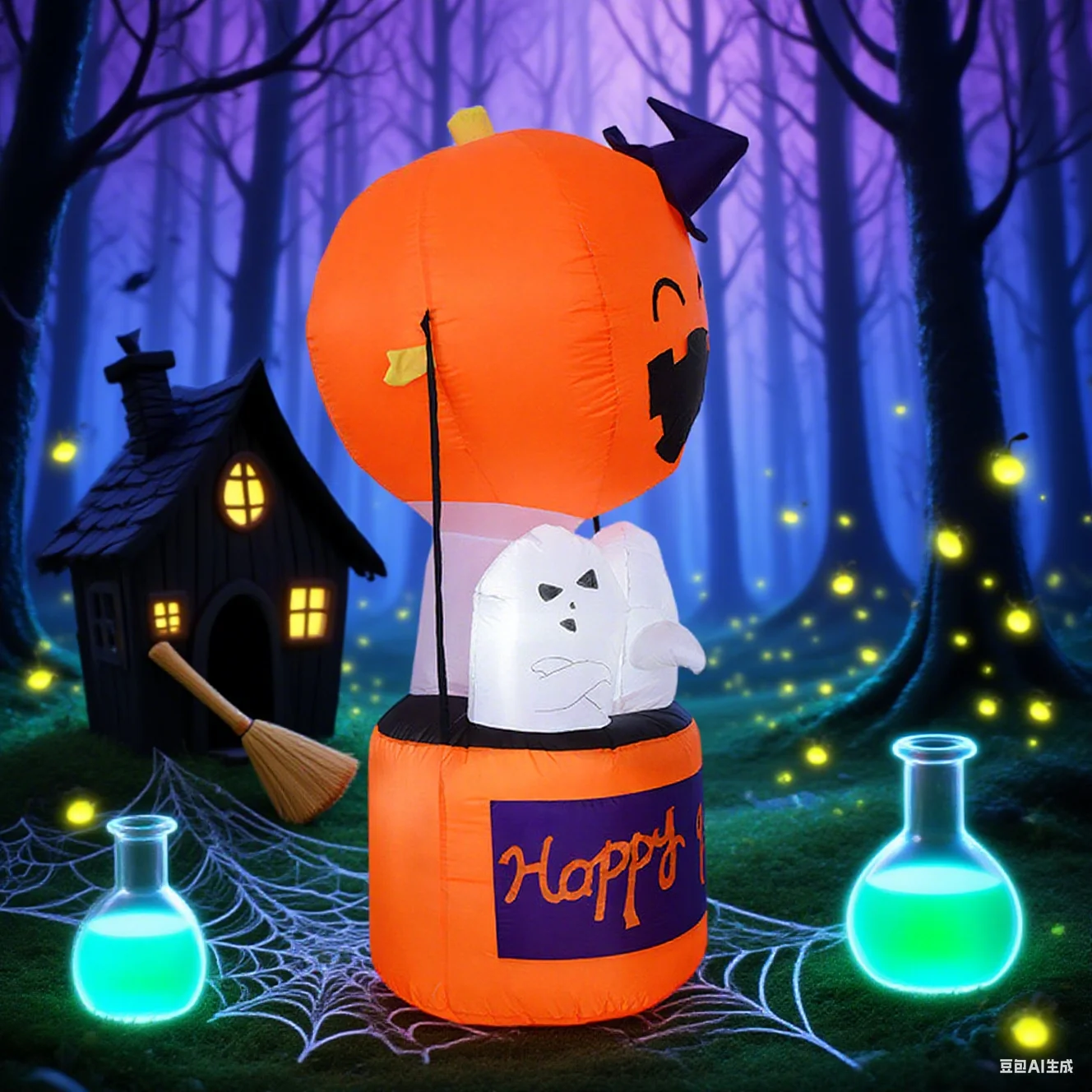 1.8M Halloween Inflatable Pump - Led Balloon Light review and price