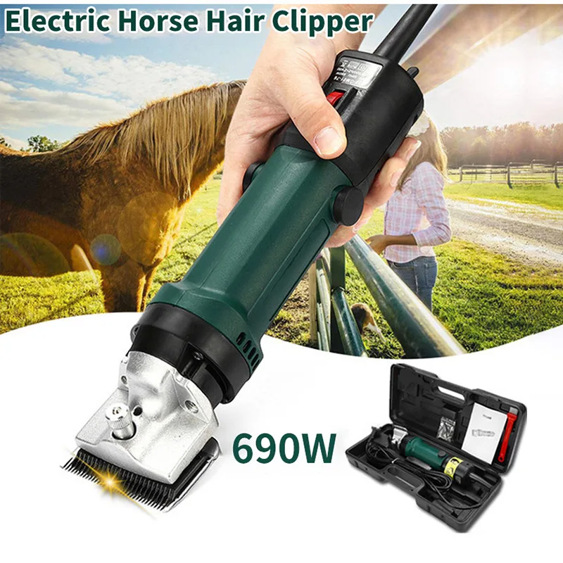 

Electric Horse Sheep Clipper 690W Equine Animals Shearing Machine Trimmer Shaver Clipper Hair Grooming