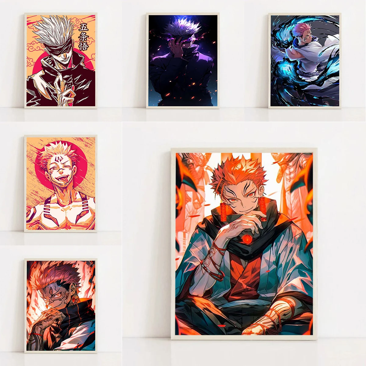 Jujutsu Kaisen Anime Decoration Poster Living Room Decoration Art Painting on Canvas Print Posters for Wall Decor Home Pictures